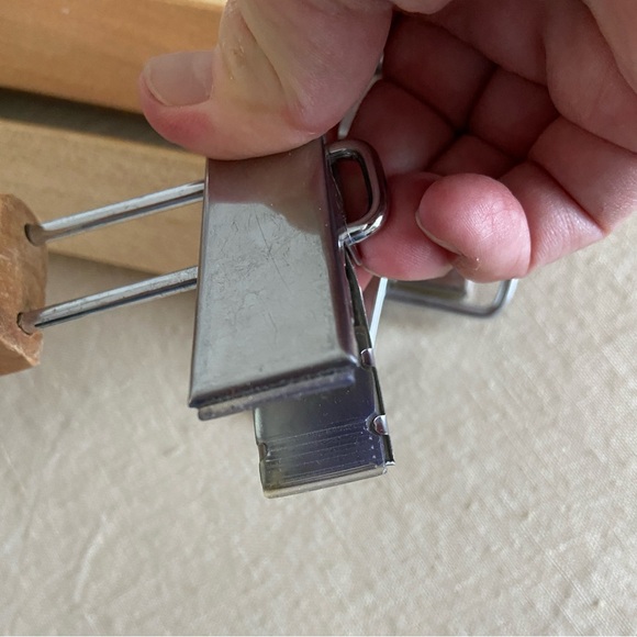 Wooden and Metal Pants Hangers Set of 10 EUC - Picture 3 of 4